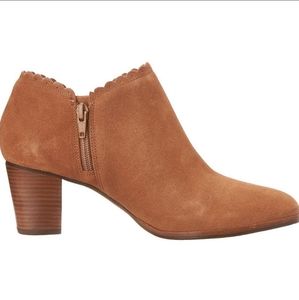 Jack Rogers Caramel Suede Ankle Boots
